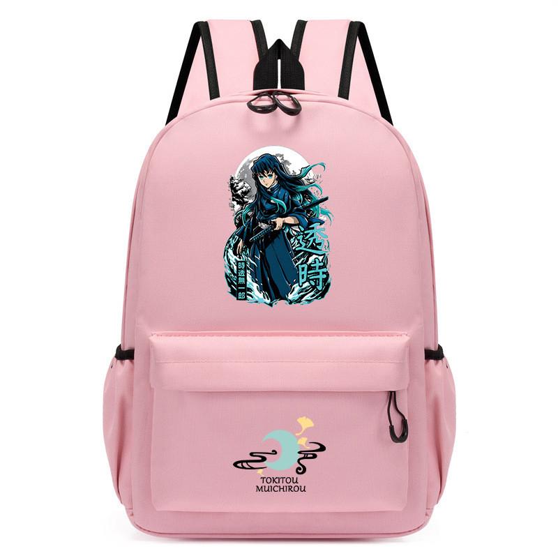 Student School Demon Slayer Print Backpack Casual Waterproof Small Bag