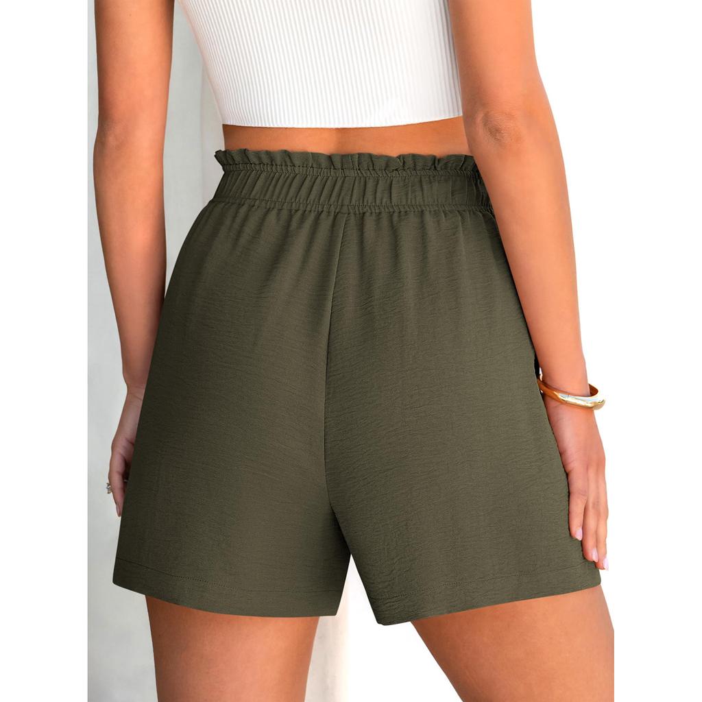 Summer Shorts For Women Casual High Waist Wide Leg Shorts