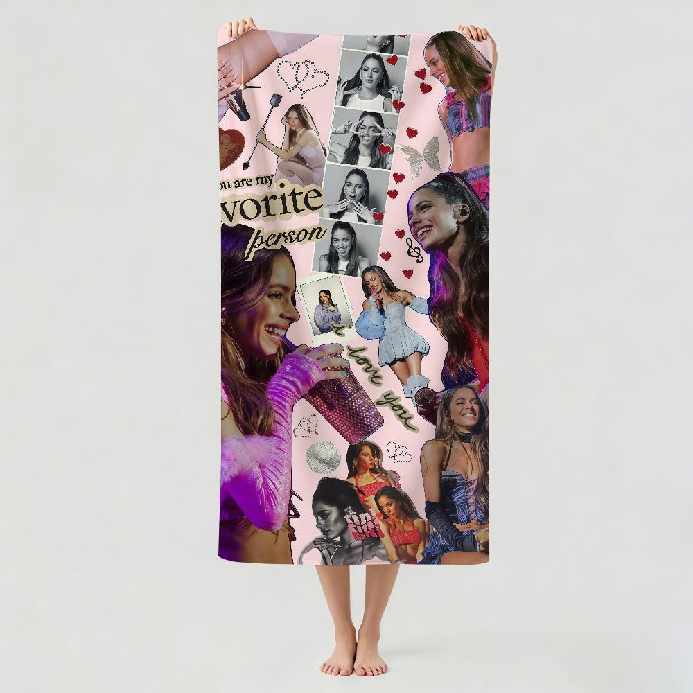 Argentine singer Tini Stoessel Towel Drying Bath Towel Applicable To Light Swimming Camping Yoga Beach Out