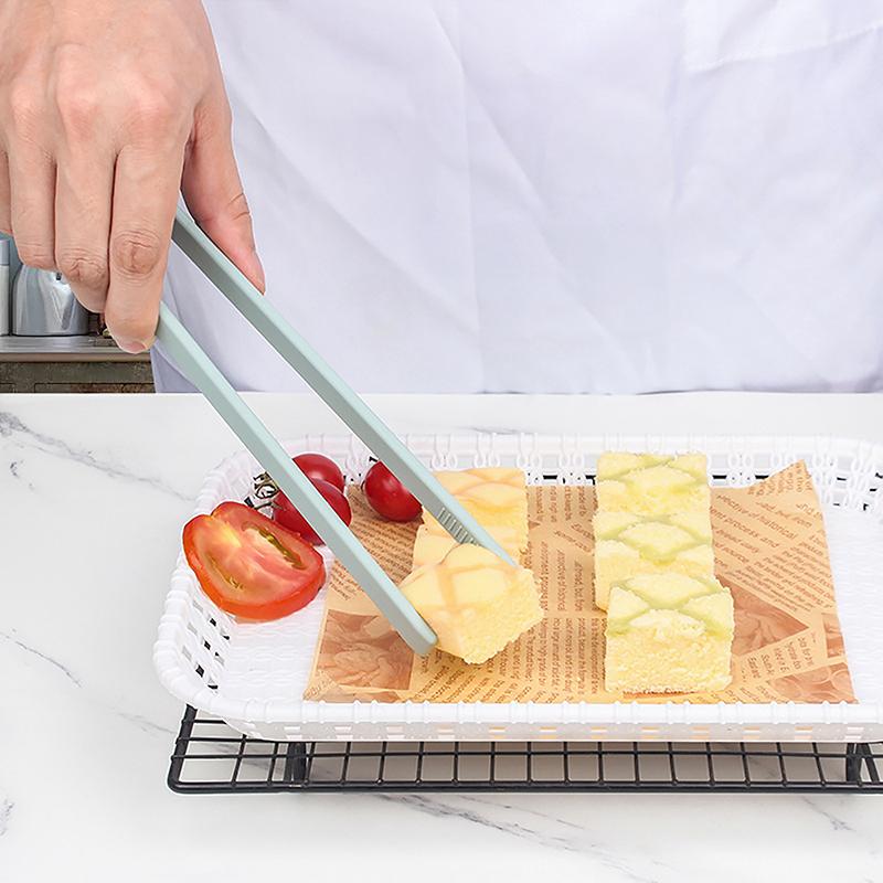 Silicone Food Toast Tongs Trivet Tongs For Kitchen Tongs Non-Slip Cooking Clip Clamp Bbq Salad Tools Grill Kitchen Accessories