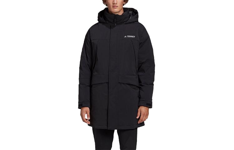 Adidas Down Jackets Men s Black Hooded Moderate GE9932 XL