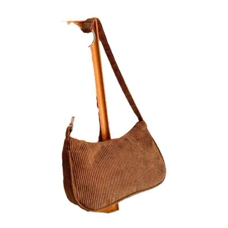 2024 Trendy Retro Corduroy Plush Shoulder Bag for Women