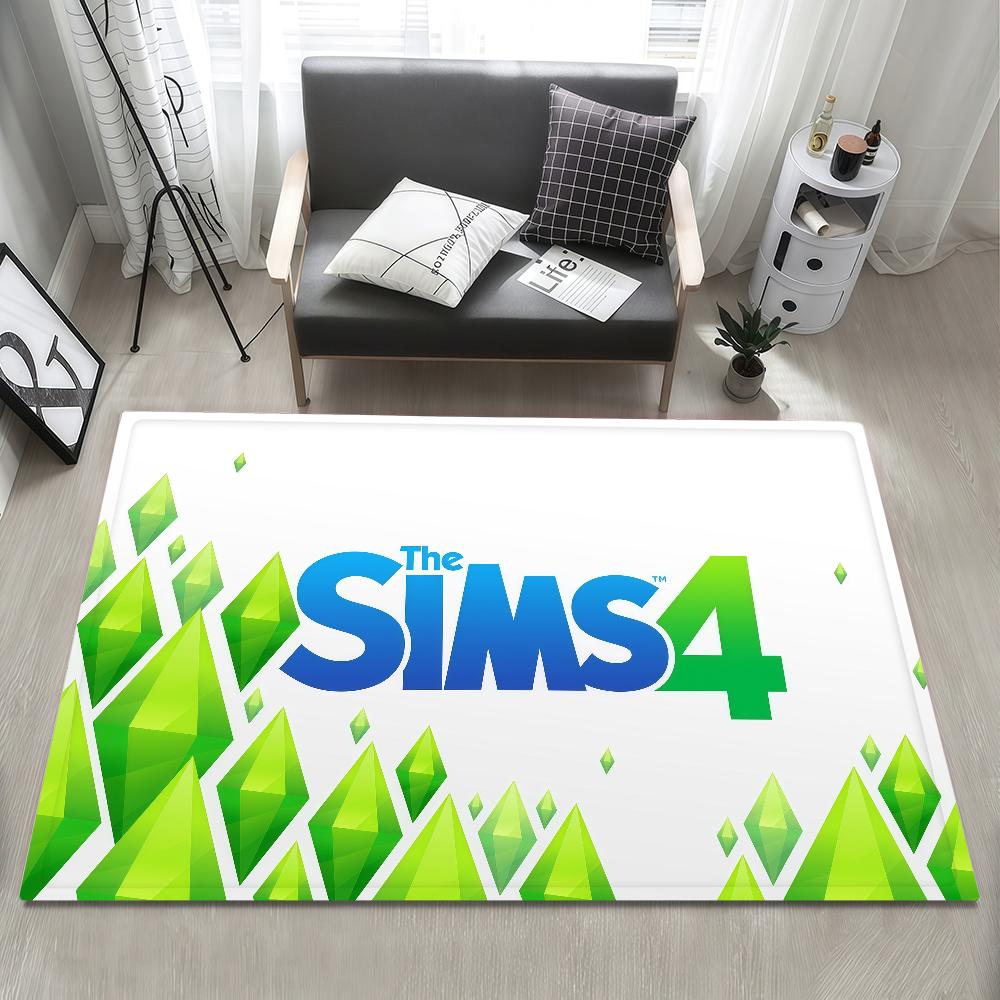 Door Mat The Bedside Entrance Bath Floor Decoration Corridor Door 4 Game Mat Carpet S-Sims Living Room Balcony