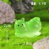 6-Pack in the Dark Figurines - Miniature Garden Decor, Cute Animal Statues for Garden and Terrarium