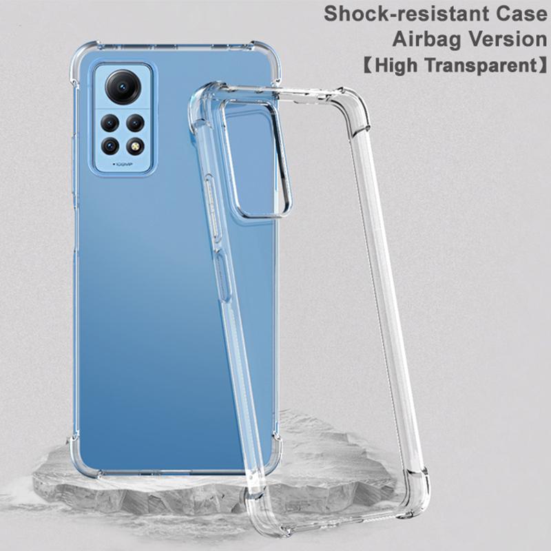 IMAK For Xiaomi Redmi Note 12 Pro 4G/Note 11 Pro 4G (MediaTek)/11 Pro 5G (Qualcomm) Phone Case Airbag Clear TPU Cover