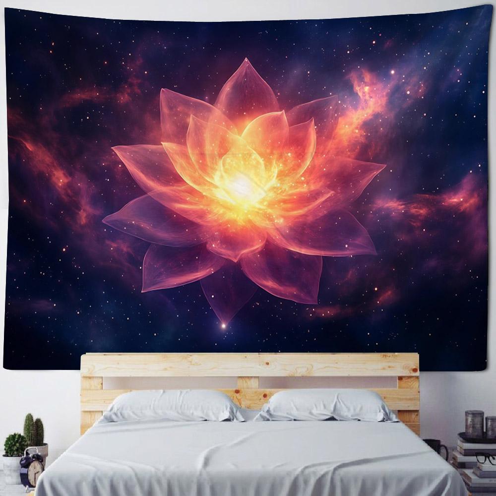 Psychedelic mandala tapestry geometric fractal kaleidoscope art wall hanging cloth hippie bohemian home decoration bed sheet