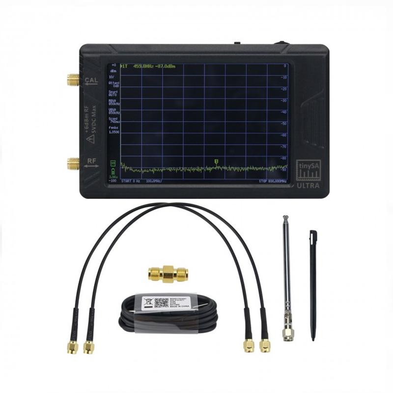 TinySA Ultra - 4 Inch Handheld Spectrum Analyzer 100kHz-5.3GHz RF Signal Generator With 32GB Card Type-C Portable RF Analyzer
