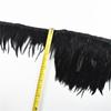 1Meters White Black Pheasant Feathers for Clothes Ribbon on Tape Rooster Goose Turkey Marabou Ostrich Fringe Trim Sewing Decor