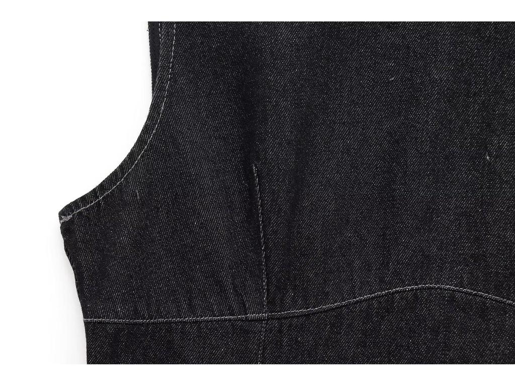 2025 Spring Sleeveless Slim Fit Denim Mini Dress