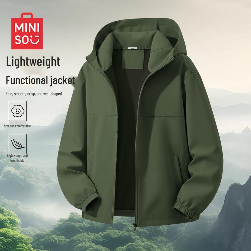 MINISO Men's Casual Outdoor Hooded Jacket