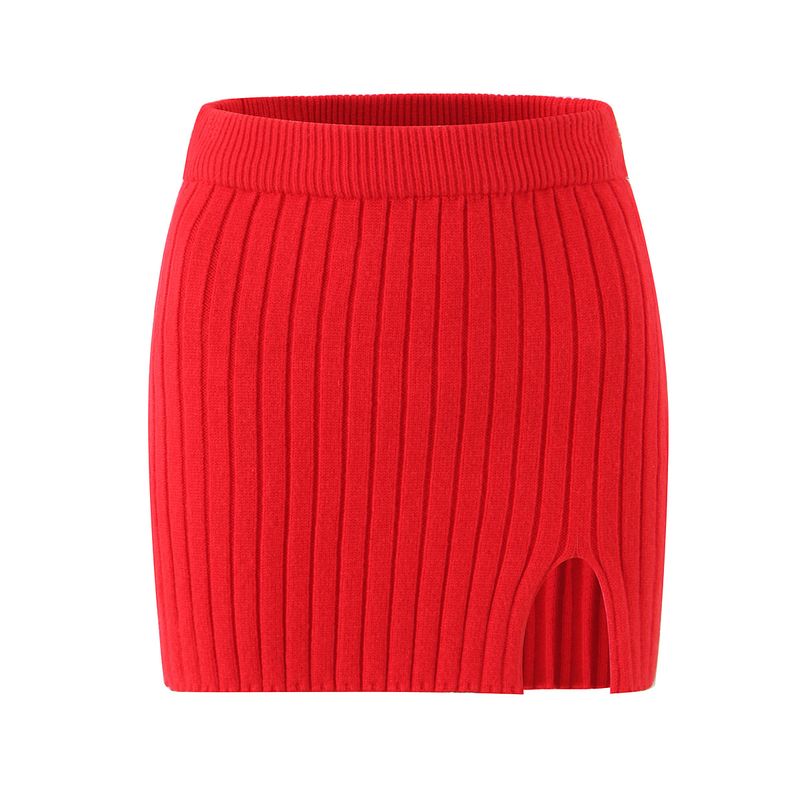 Romantic Love Charming French Atmosphere Gentle Elegant Lazy Sweater + Split Skirt Two-piece Set