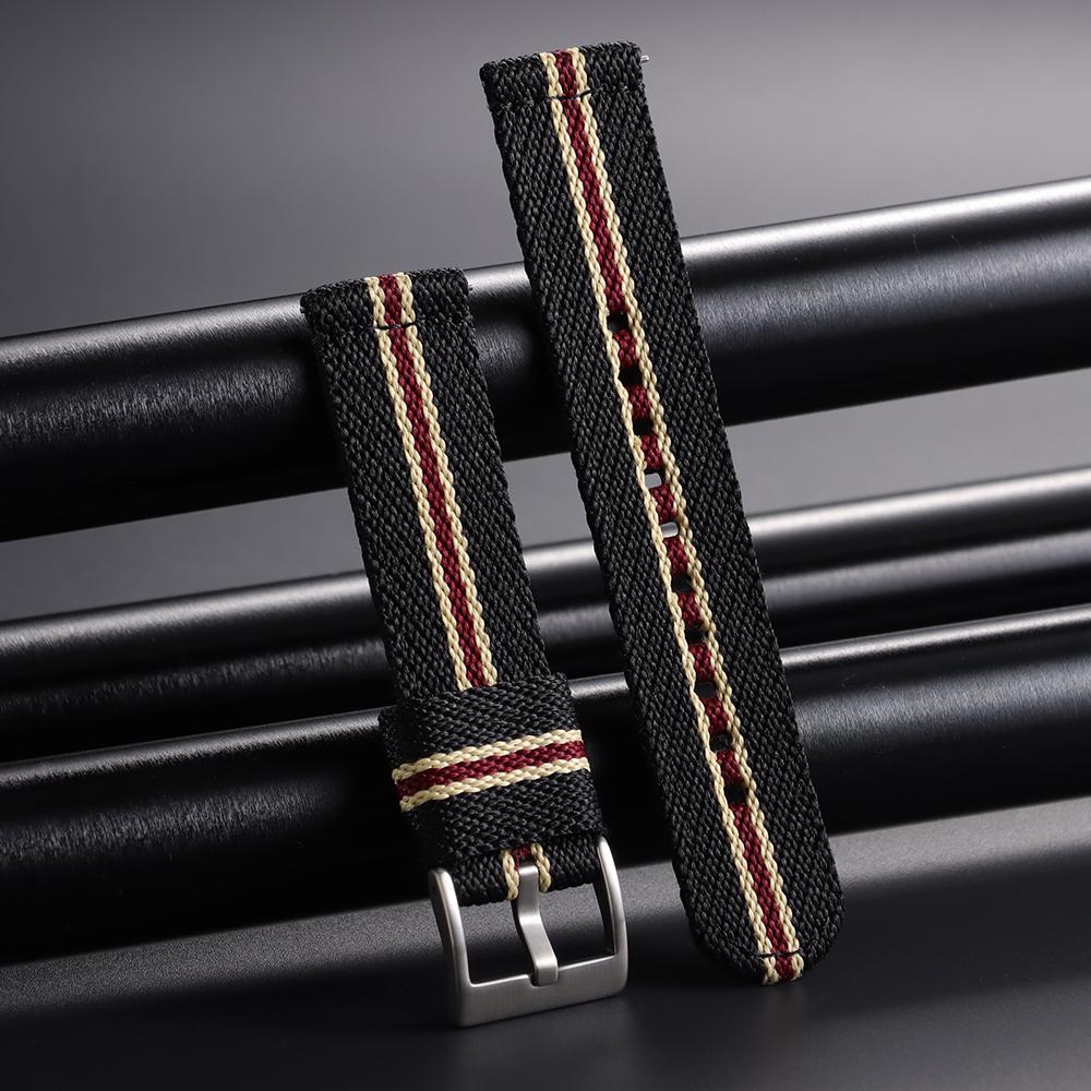 Nylon Strap 20 22mm for Tudor for Omega Watch Band  for Seiko Canvas Fabric Band Men Woven Military Sport Quick Release Bracelet