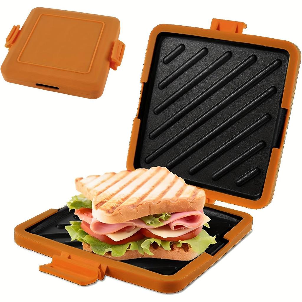 Compact Sandwich Toaster Waffle Maker & Microwave Oven Tray - 420g Breakfast Machine