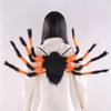 LED Halloween Spider Backpack Cosplay Plush Spider Bag Big Spider Decoration  Adult Accessories