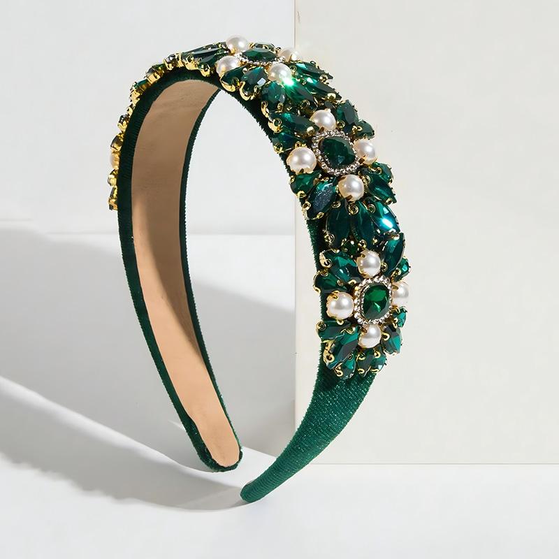 1pc Fashion Jewelry Hair Accessory Rhinestone Artificial Pearl Parties Banquets Daily Wear Women's Luxurious Hair Hoop Hair Band