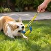 Aggressive Chewer Dog Toys Dental Tug Toy, Textured Nylon Woven Chew Two Loop Figure 8 Design, Care for Dogs Round Shape Interactive Teeth Cleaning