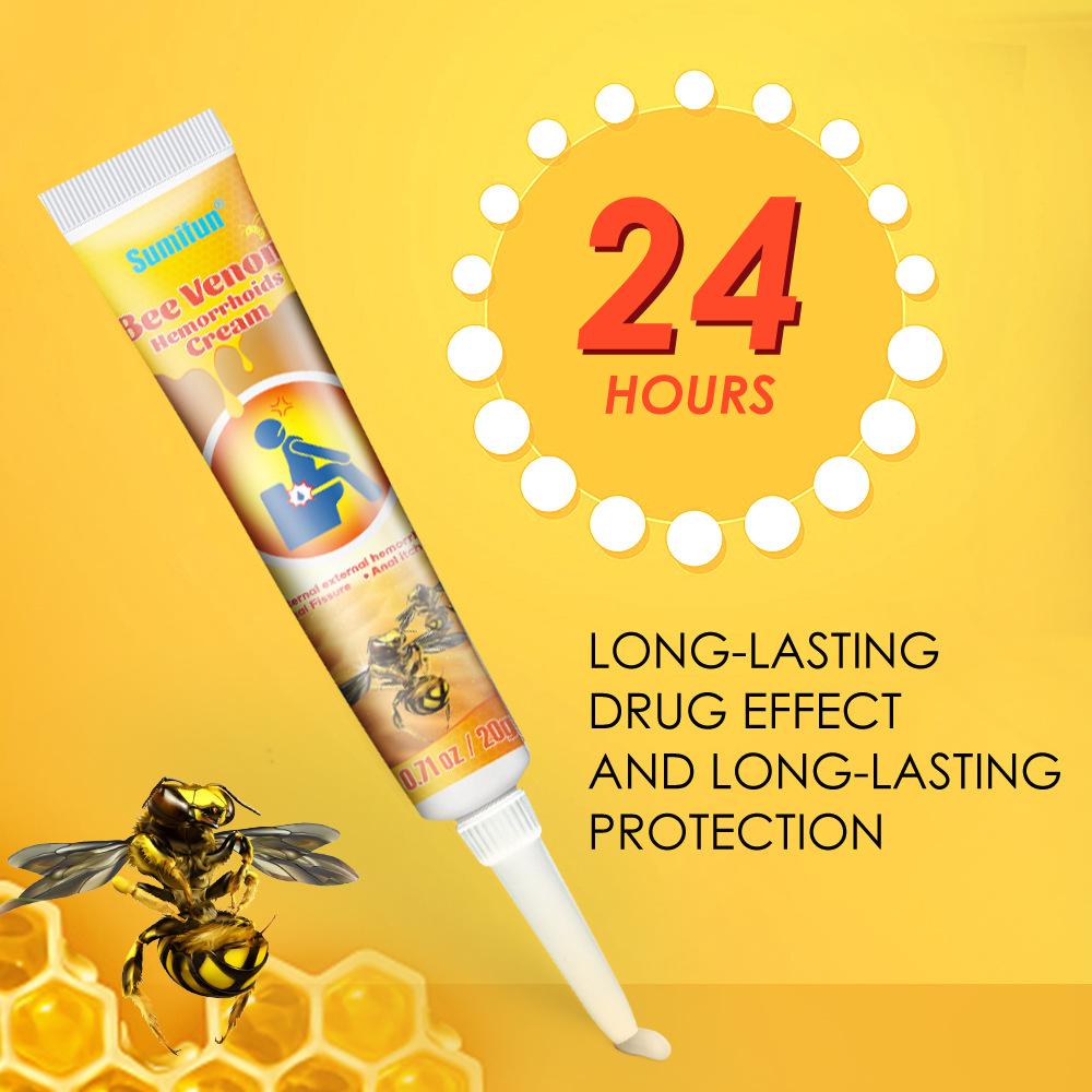 20g Bee Hemorrhoids Cream, Quick Relief Hemorrhoid Cream Body Care Lotion Body Lotion Massage for Men and Women