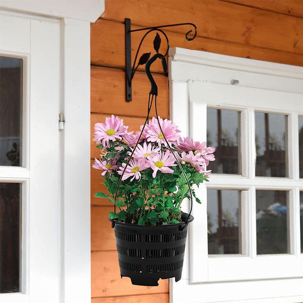 Orchidee Klare Netzbecher Topfpflanze Blume Anzuchtschale Korb Kunststoff Atmungsaktiver Behälter Hängeloch Schwarz