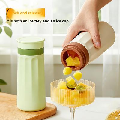 1-10PCS Fun Squeeze Ice Cup Silicone Drink Maker Push Pop Ice Tray Portable Cooling Cup for Soda Beer Outdoor Summer Sports