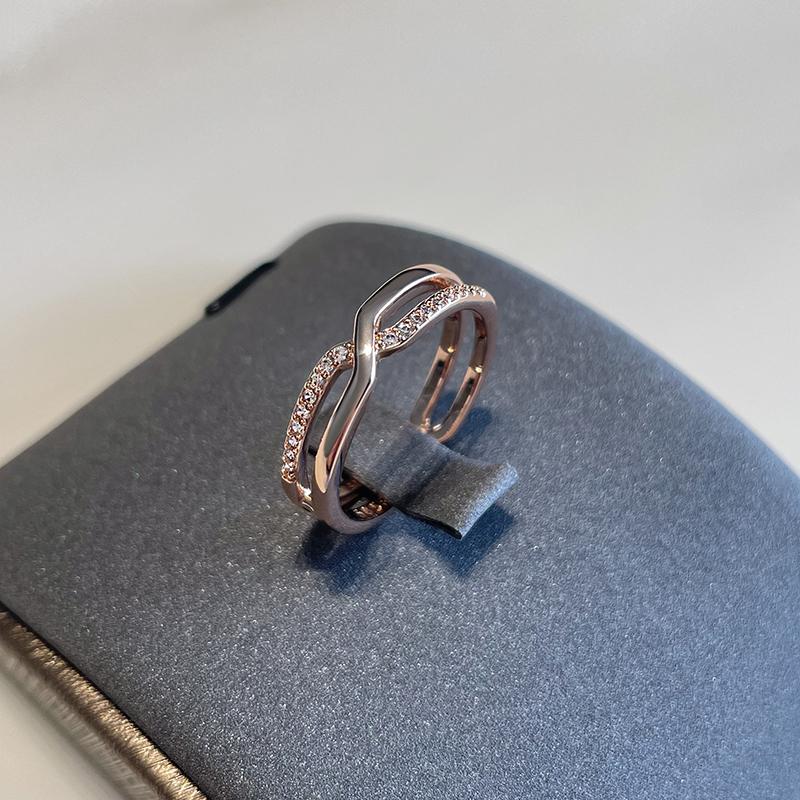 Dámské bižuterie Kinel Classic s přírodním zirkonem pro ženy ve dvouvrstvém designu