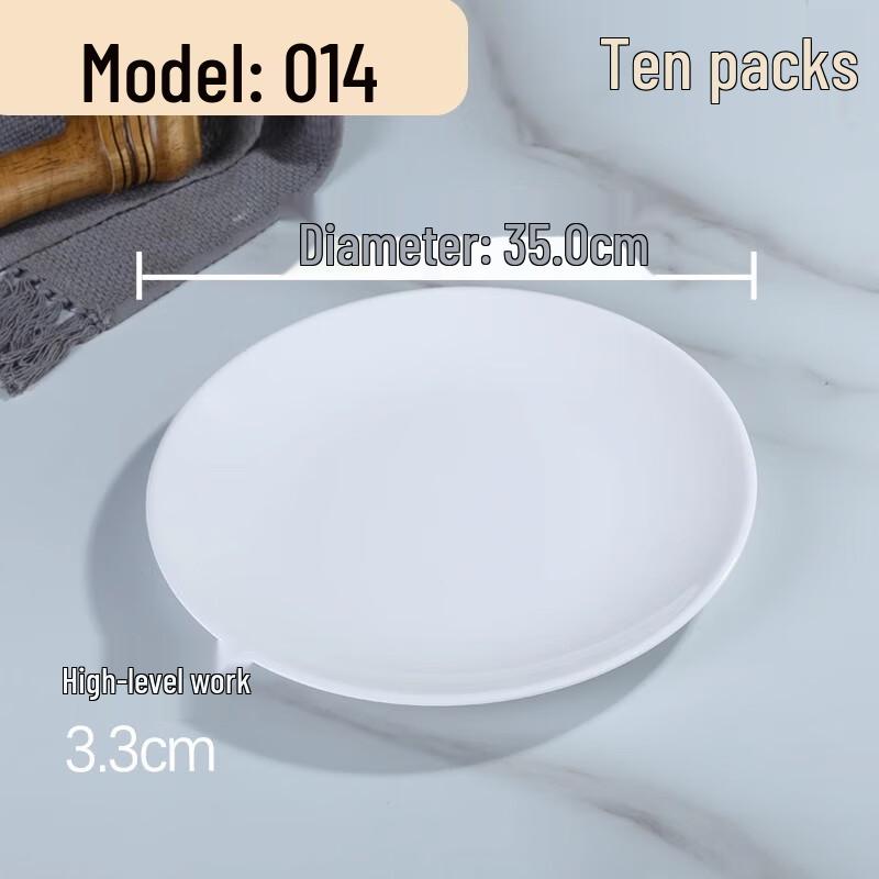 

AVADEN Melamine Round Shallow Plates - 14 Inch, Set of 10