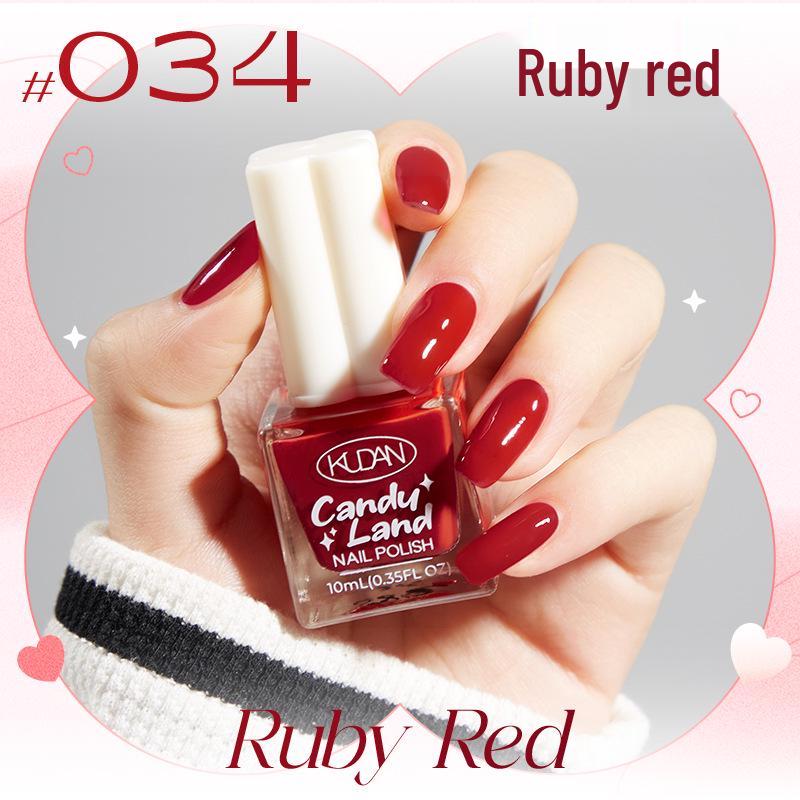 Candy Land Quick-Dry Water-Based Peelable Nail Polish - Long-Lasting Glitter Nude Care