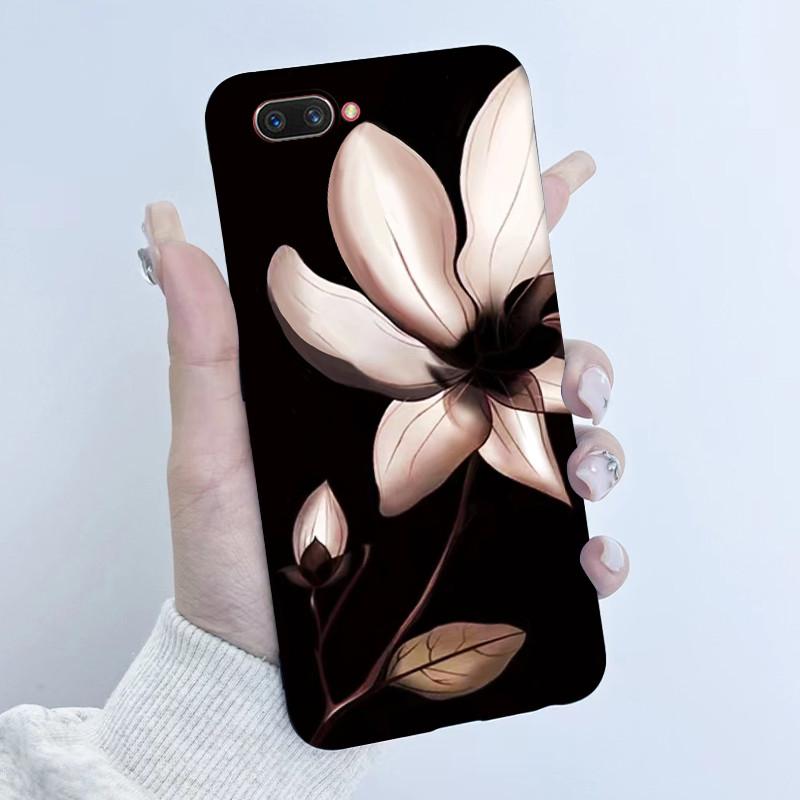 For OPPO A3S Phone Case OPPOA3S Butterfly Flower Girls Design Soft Silicone TPU Back Housing for OPPO A12E A5 AX5 A 3S Covers
