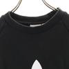 adidas Trefoil logo print Long sleeve sweat trainer S black Men's Used