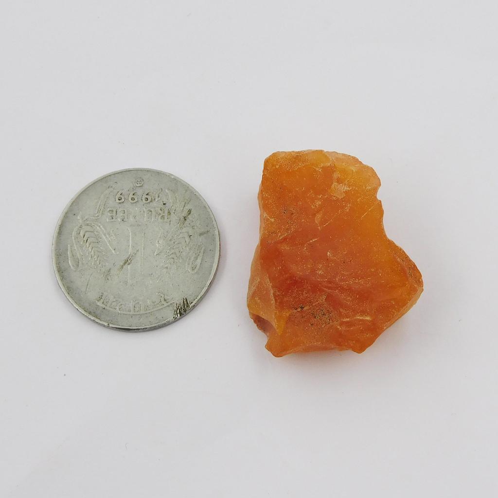 Natural Orange Sapphire 60.5ct Rough Certified Loose Gemstone