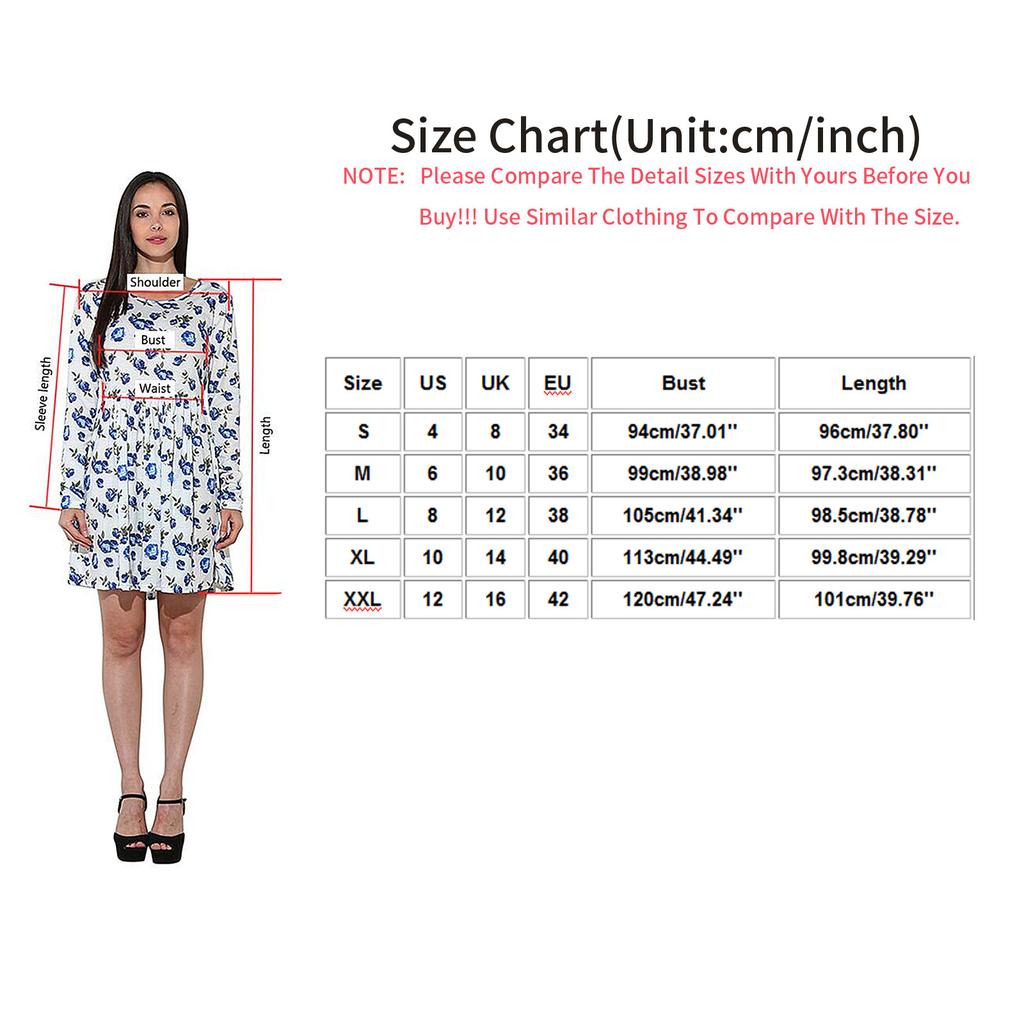 Mode Damen ärmelloses V-Ausschnitt bedrucktes Kleid mittellanges lässiges lockeres Kleid
