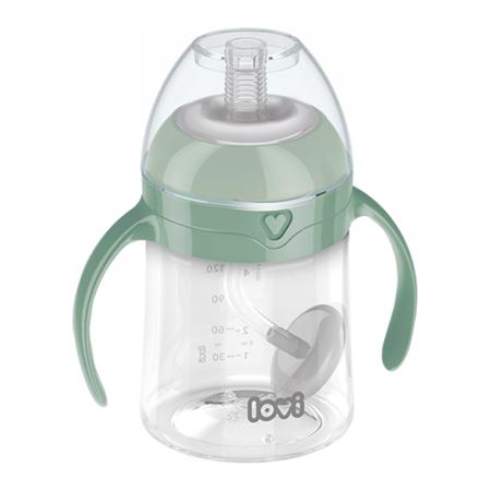 LOVI 35/364 The first cup with a weighted straw 150ml. Green
