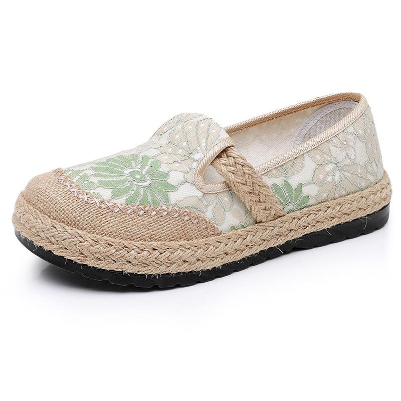 Shoes women's spring new casual single shoes shoes breathable and wear-resistant round head one-pedal women's shoes
