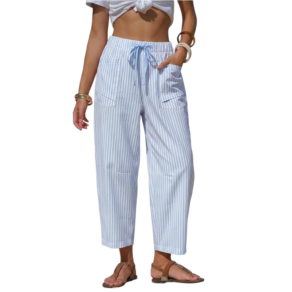 Pantaloni dritti da donna Pantaloni casual alla moda Pantaloni Harlan a nove punti