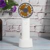 Handheld Cooling Fan Mini USB Rechargeable Mute Portable Removable Front Cover AromatherapyWhite