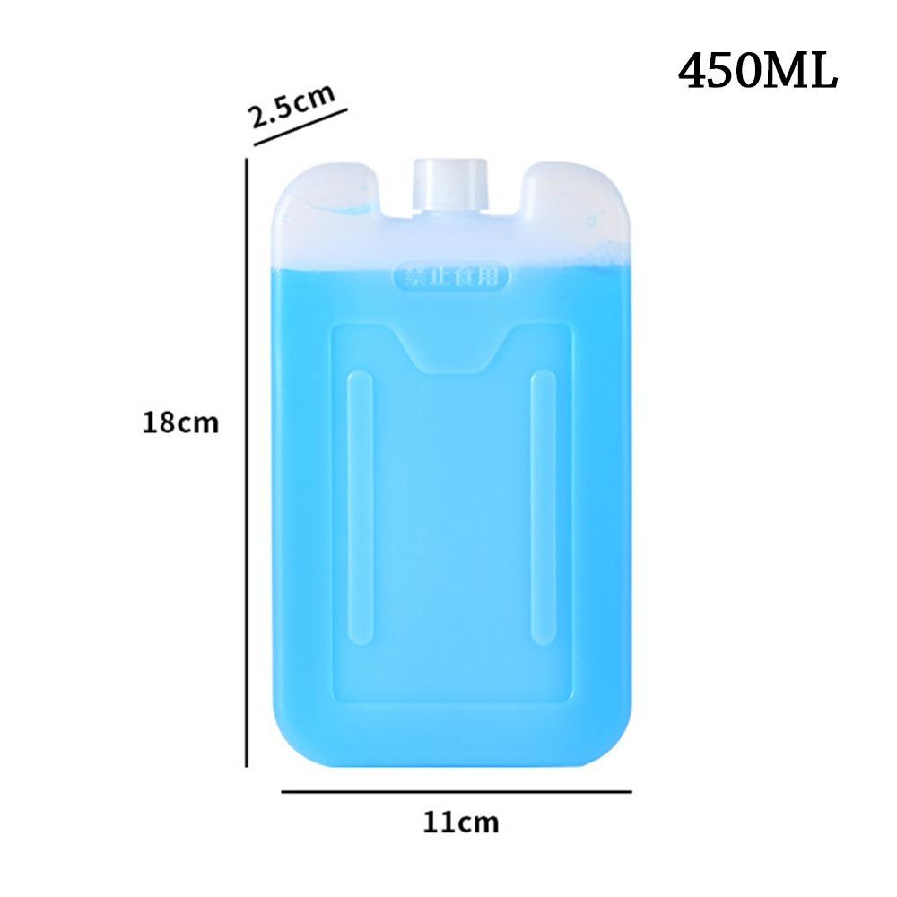 

Reusable Ice Crystal Box Blue Picnic Cooler Box New Ice Box Air Conditioning Fan 450ML