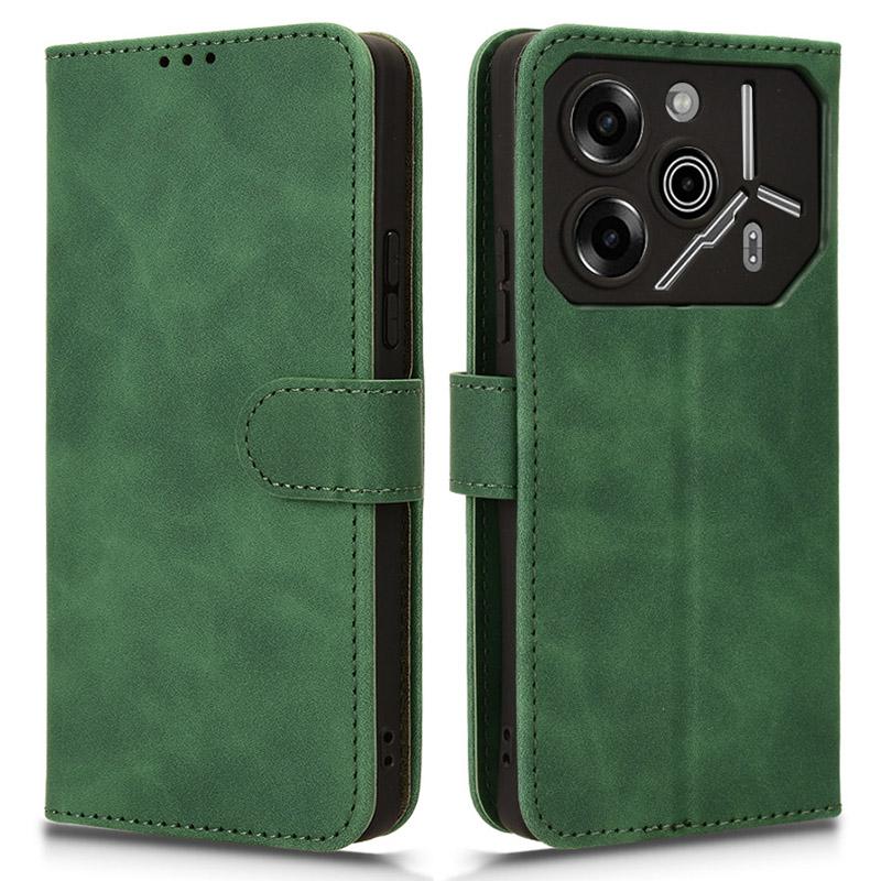 For TECNO Pova 6 Pro 5G Case Skin-Touch Texture Foldable Stand Phone Cover