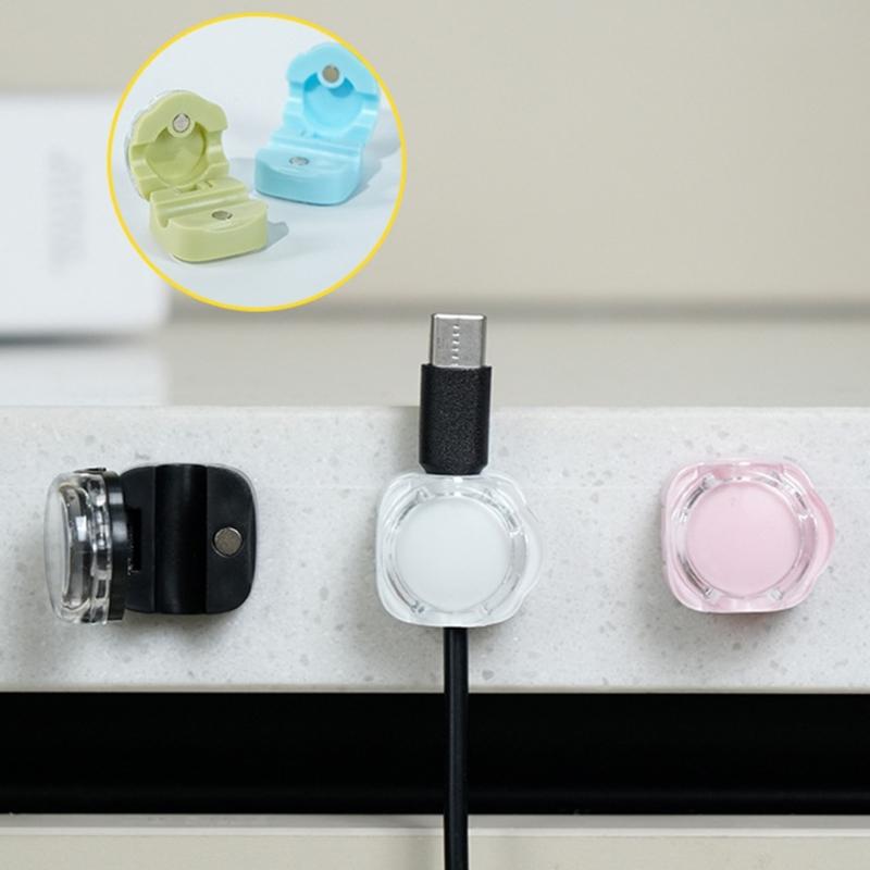 Multipurpose Magnetic Cord Winder, 6Pcs/set Easy Cable Storage Solution Magnetic Cable Management for Home and Office