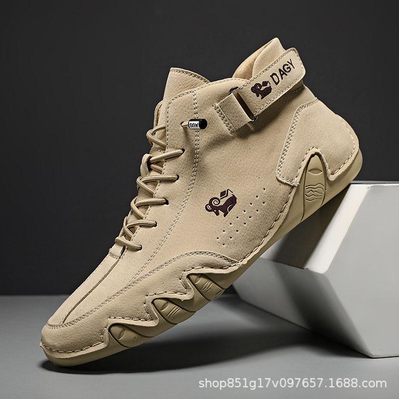 Didi Ram popular men's shoes high-top cotton shoes men's casual shoes winter velvet thickened shoes Martin boots men's