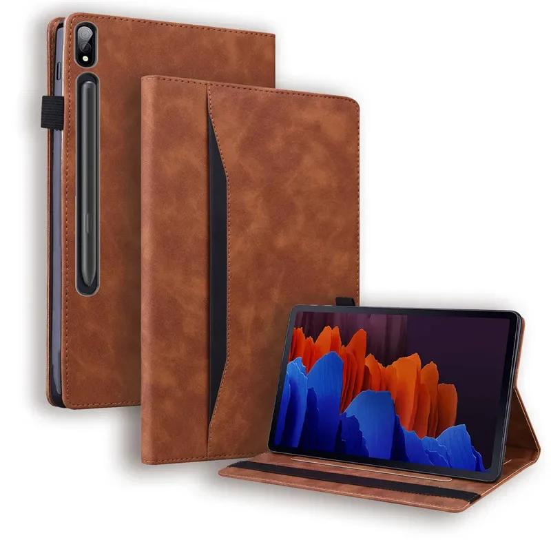 For Samsung Tab S7 Fe Case Fashion Wallet Stand PU Leather Cover for Tab S9 FE Case for Samsung Tab S9 FE Plus S8 S10 Plus 12.4"