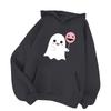 2025 spring and autumn European and American pumpkin Halloween, high-quality printed men's and women's casual fashion hooded sweater
