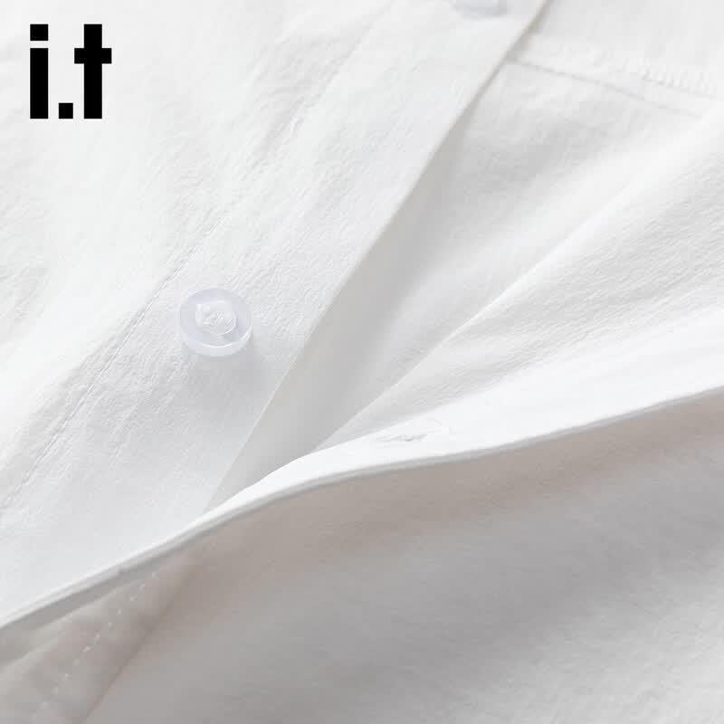 Izzueit Men's Ice Silk Cooling Casual Shirt