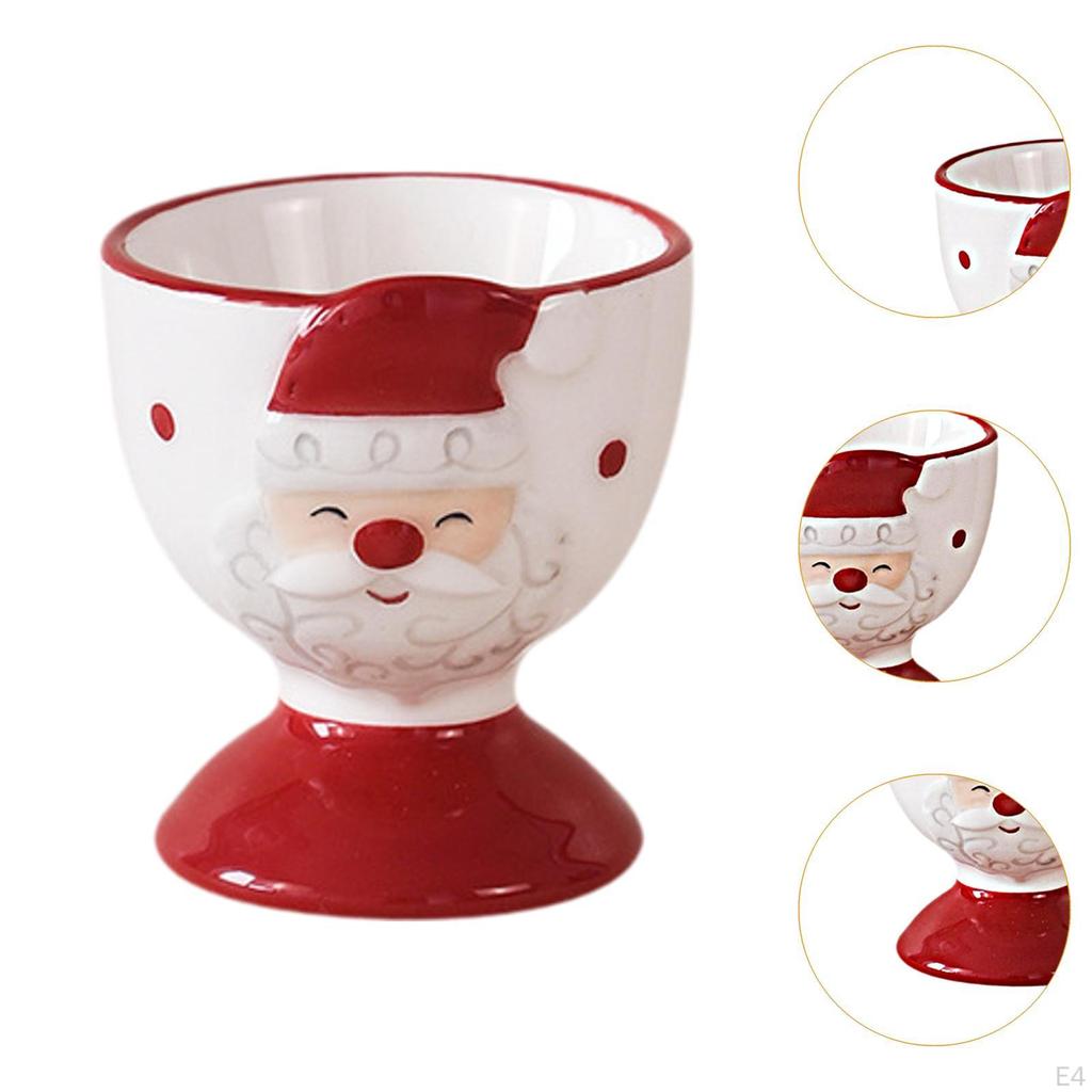 Weihnachts-Eierbecherhalter Keramik Küchenhelfer Geschenk Ständer Organizer für