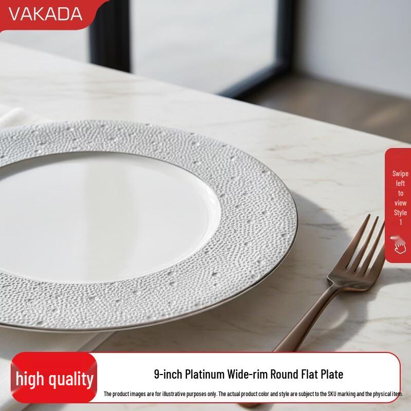 VAKADA Luxury Ceramic Dinner Plates
