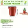 10/20pcs Two-colors Seeding Nursery Pot Plastic Plants Flowers Seedling Cups Grow Box Home Garden Nursery Pot Potted Containers
