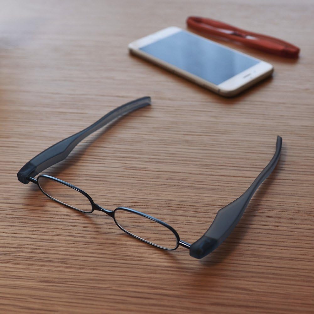 PodReader Smart Gray Foldable to Portable Lightweight Reading Glasses Smartphone Reading Glasses [LifeStyle&Home] +1.0 +3.0 (Blue BU, +2.00)