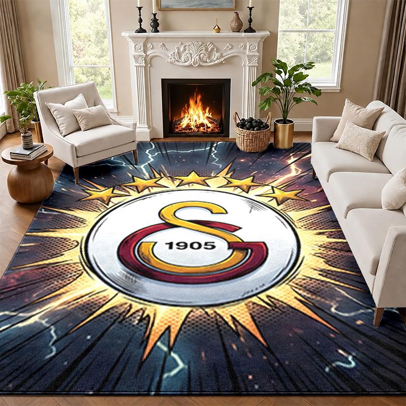 Galatasaray Carpet Door Mat for Living Room or Bedroom Protective Mat Under Chair Office Decoration Christmas Gift Birthday Present