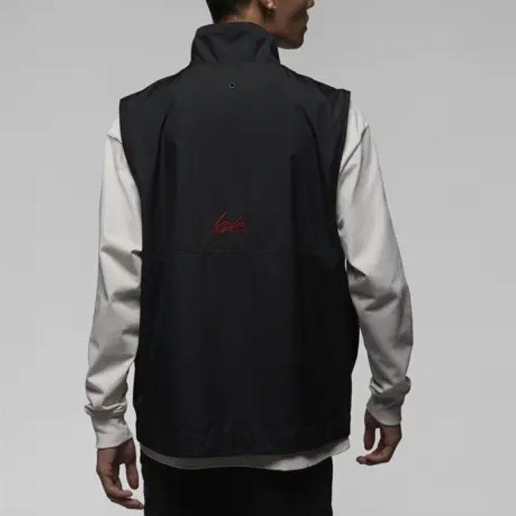 Jordan Valentine's Day Vests Men's Black Stand Collar Moderate Workwear FD4800-010