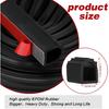 Tira de Sellado para Puerta Forma D de Goma 1" Sello para Slide-Out de RV Autoadhesiva Caucho EPDM Resistente Tira de Sellado para la Intemperie Automotriz Para Rellenar Huecos Aplicar al Coche