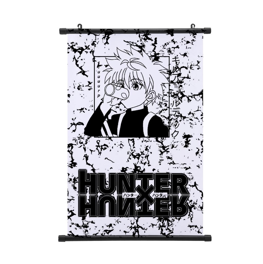 HUNTER X HUNTER Painting Scroll Poster Gon Freecss Killua Hisoka Home Decor Hanging Painting Boys Girls Scroll Poster