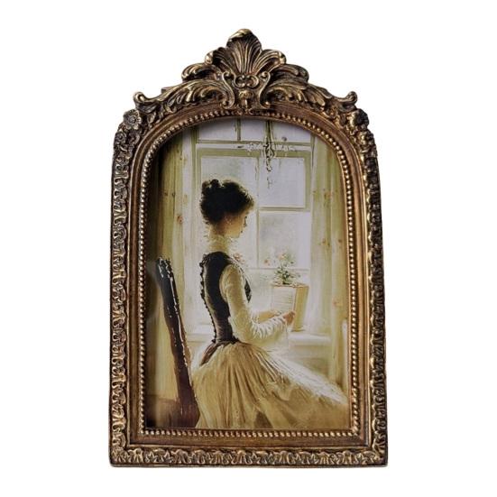 Large Vintage Picture Frame Photo Frame Retro Arched Small